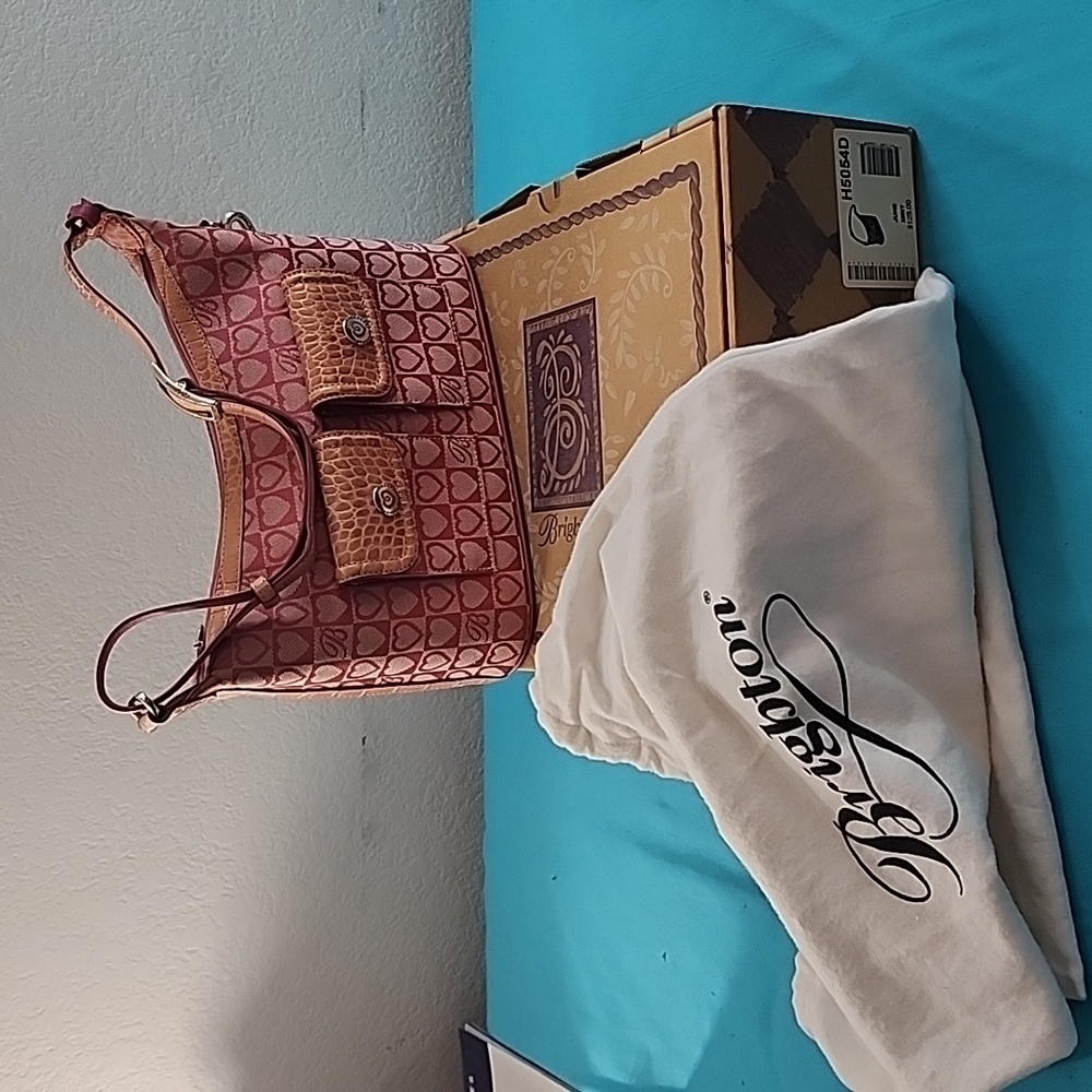 EUC Brighton Pink June Handbag Shoulder Bag Vintage